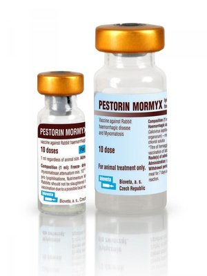 Песторин Мормикс против вирусной геморрагической болезни кроликов и миксоматоза, 10 доз 1525221212 фото