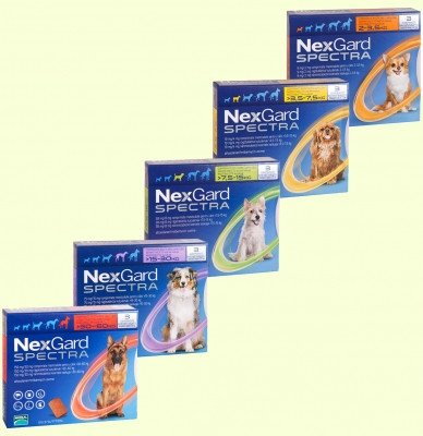 Жевательные таблетки Merial Nexgard Spectra (Нексгард Спектра) для собак 15-30 кг 1729310115 фото