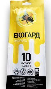 ЭКОГАРД ПОЛОСКИ 10ШТ (ПРОТИВ ВАРОАТОЗА, АКАРАПИДОЗ И ВОСКОВОЙ МОЛИ) 106 фото
