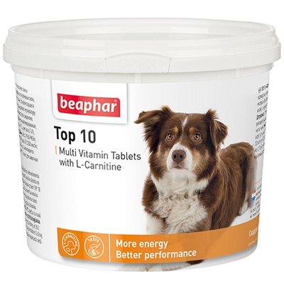 Беафар Топ 10 дог мультивітаміни для собак, 180 табл. 1708716083 фото