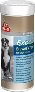 Excel Brewers Yeast д/круп. собак 80таб/300ml 8in1 468 фото
