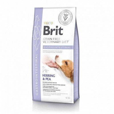 Brit GF VetDiets Dog Gastrointestinal 12kg. (при нарушениях пищеварения с селедкой, лососем, горохом) 1759047140 фото