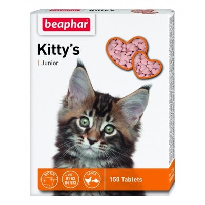 Лакомства для котят Beaphar (Беафар) KITTY Junior (сердечки) 150 табл 1431599126 фото