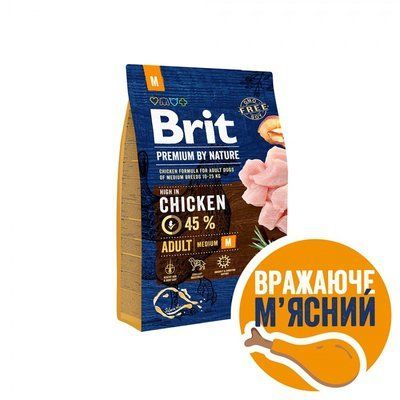 Brit Premium Dog Adult M 3кг. * 170815/6345 фото