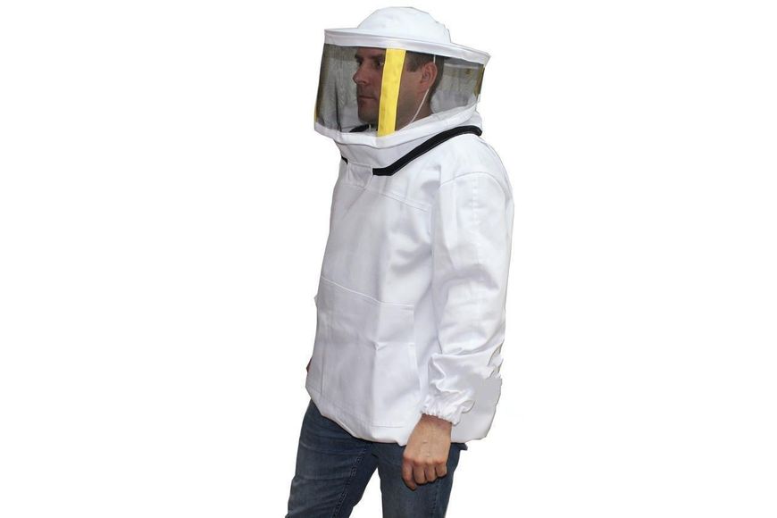 Куртка пчеловода коттон с маской с металлической сеткой OD0013OT фото