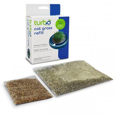 Комплект для выращивания травы Coastal Turbo Cat Grass Refill для кошек, зерна пшеницы, вермикулит 88703_NCLCAT фото