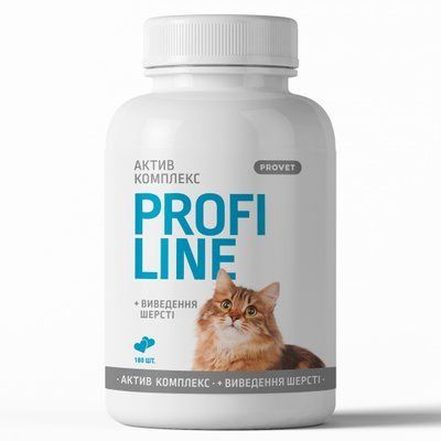 PROFILINE для котів АКТИВ КОМПЛЕКС + виведення шерсті 180 табл 473 фото