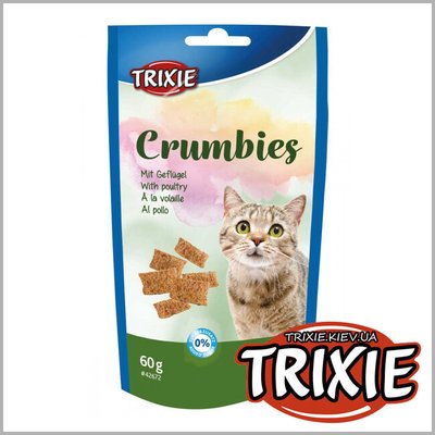 Лакомство для кошек TRIXIE-Crumbies птица+таурин 60g TX-42672 фото