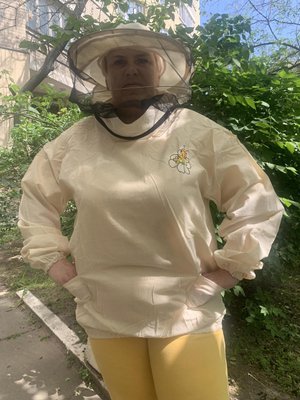 Куртка пчелка (бязь біла ) однонитка дом113 фото