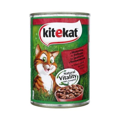Китикет Корм для кошек Kitekat с говядиной, 400г консерва в1 фото