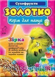Корм для попугаев Золотко "Сухофрукты" 500г 49802264 фото
