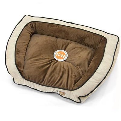 K&H Bolster Couch лежак для собак кофейный/желто-коричневый | S 7311 фото