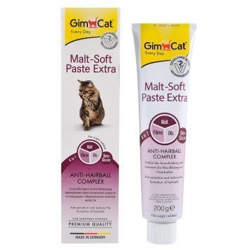 GimCat Malt-Soft Extra - паста для виведення вовни зі шлунка котів 100гр. * copy_72 фото