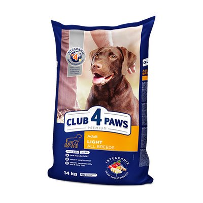 Клуб 4 лапы Premium сухі контроль ваги всі породи собак 14,0 кг 1572047065 фото