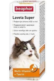 Beaphar (Беафар) Laveta Super - рідка вітамінна добавка для котів при проблемах з шерстю, 50 мл * 251 фото