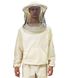 Куртка пчеловода белая бязевая с маской 1706 фото 1