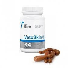 VetExpert VetoSkin (ВетоСкин) 60 капс. підтримка та відновлення функцій шкіри та шерстяного покриву для собак та котів 775 фото