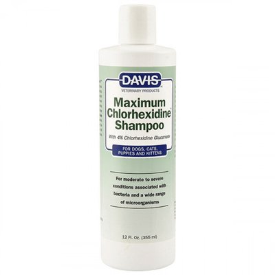 Шампунь Davis Maximum Chlorhexidine Shampoo для собак і котів із захворюваннями шкіри і шерсті 1705146339 фото