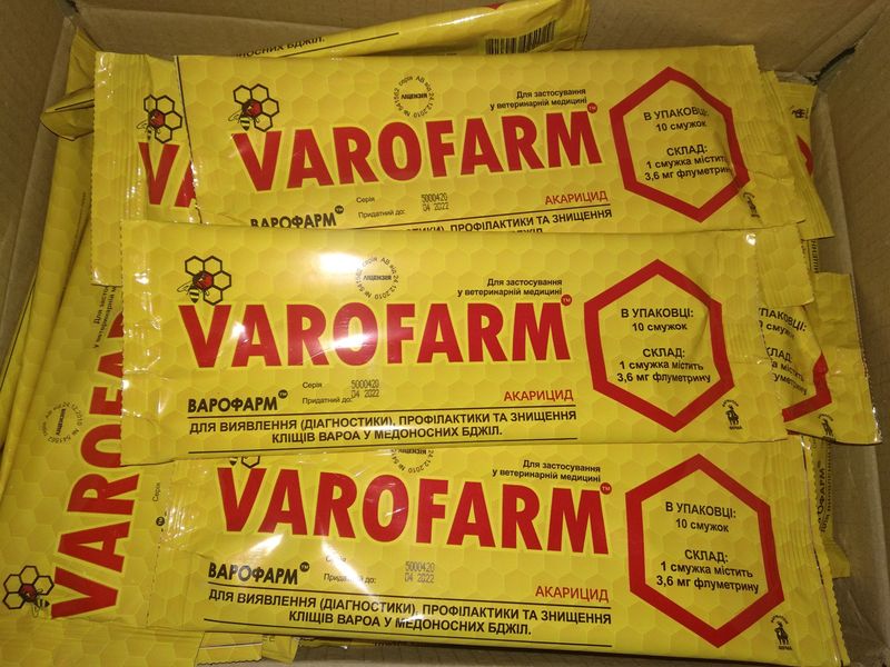 Варофарм (аналог байваролу) 10 смужок в упаковці 77908853 фото