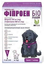 Фіпроєн Біо краплі собакам 40-60 кг 4 мл No1 Біофарма * 439 фото