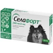 Селафорт 240 мг/мл,  2 мл для собак 20,1 - 40 кг 676 фото