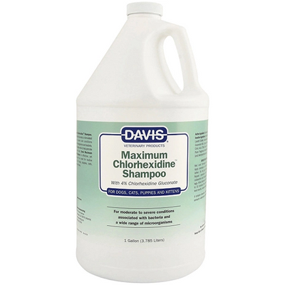 Шампунь Davis Maximum Chlorhexidine Shampoo для собак и кошек с 4% хлоргексидином с заболеваниями кожи и шерсти 3.8 л 1705149363 фото