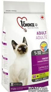 1st Choice Adult Finicky Chicken ФЕСТ ЧОЙС ФИНИКИ КУРИЦА сухой супер премиум корм для котов 2,72кг 171 фото