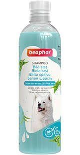 Beaphar Shampoo Green Tea & Aloe Vera Шампунь для собак с белоснежной шерстью  222 фото