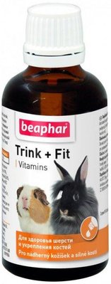 Вітаміни Beaphar Тринк+Фіт для вовни та кісток гризунів 50 мл 1625117032 фото