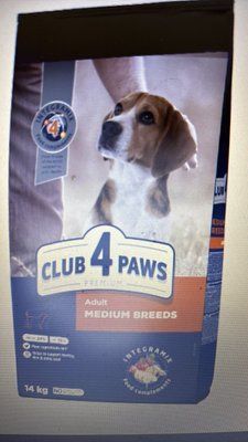 CLUB 4 PAWS Adult Medium Breeds &ndash; сухой корм для взрослых собак средних пород 14кг 1349 фото
