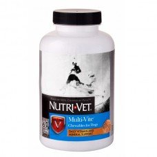 Nutri-Vet Multi-Vite НУТРИ-ВЕТ МУЛЬТИ-ВИТ мультивитамины для собак, жевательные таблетки 60 табл. 21500 фото