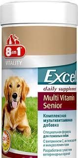 8in1 Excel Multi Vitamin Senior &mdash; мультивитамины для пожилых собак 70таб 268 фото