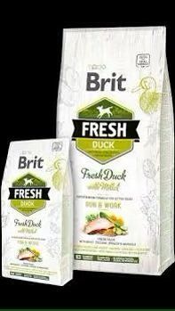 Brit Fresh Duck/Millet Active Run 12kg. & Work (качка,пшоно д/дорослих собак) * 170998/0823 фото
