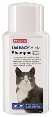Шампунь Beaphar Immo Shield Shampoo for Cats від бліх, кліщів та комарів для кішок 200 мл 1625264306 фото
