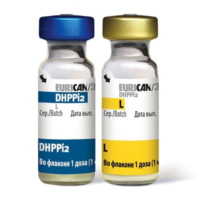 Вакцина Эурикан, DHPPi2-L доза, 2 флакона 1525178822 фото