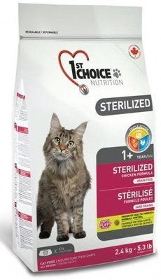 1st Choice Adult Cat Sterilized Сухой корм для стерилизованных кошек с курицей 2,4кг 178 фото