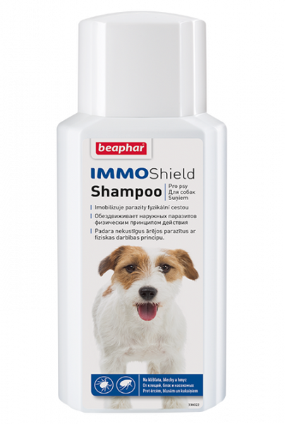 Шампунь Beaphar Immo Shield Shampoo for Dogs от блох, клещей и комаров для собак 200 мл 1625266666 фото