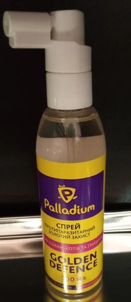 Спрей від паразитів Palladium Golden Defence 100мл для собак та котів 1533421769 фото