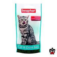 Подушечки Beaphar Cat-A-Dent Bits для чищення зубів котів 35 грам 1724023882 фото