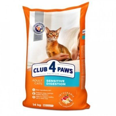 Club 4 Paws Premium Sensitive Сухий корм для кішок з чутливим травленням 14 кг* 1577397541 фото