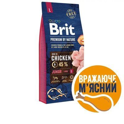 Brit Premium Dog Junior L 15кг * 170823/6420 фото