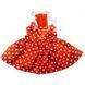 Одежда для собак MonkeyDaze Polka dot dress red ГОРОШЕК, красное платье XXS A71129_12_XX фото