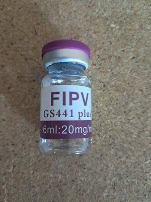 Препарат для лікування вірусного перитоніту (FIP) САК у котів  GS 441524 20 мг/мл - 6 мл 1500 фото