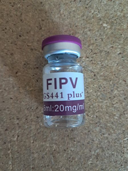 Препарат для лікування вірусного перитоніту (FIP) САК у котів  GS 441524 20 мг/мл - 6 мл 1500 фото